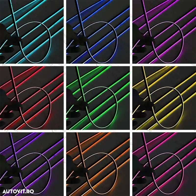 Lumini ambientale 18 in 1 Acrilice Led RGB cu aplicatie telefon - 7