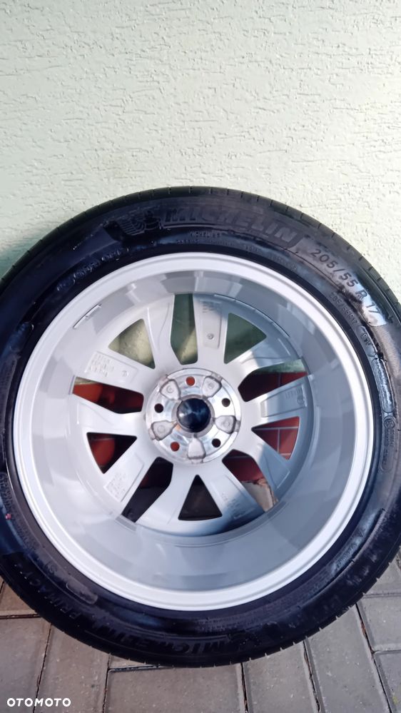 KOŁA ALUMINIOWE 17" Skoda + Opony Michelin letnie 205/55R17 - 5