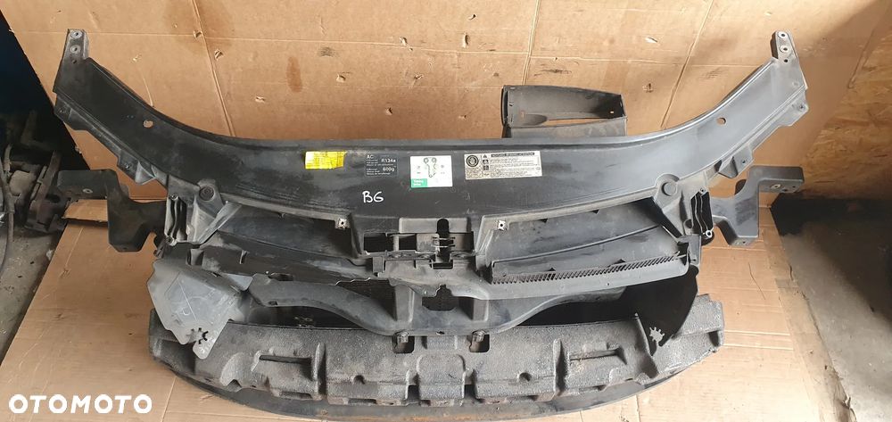 Pas przedni wzmocnienie chłodnica chłodnice wentylatory VW Passat B6 2.0 TDI 3C0121253AB 3C0145805AD 1K0121207BC 1K0121205AD - 2