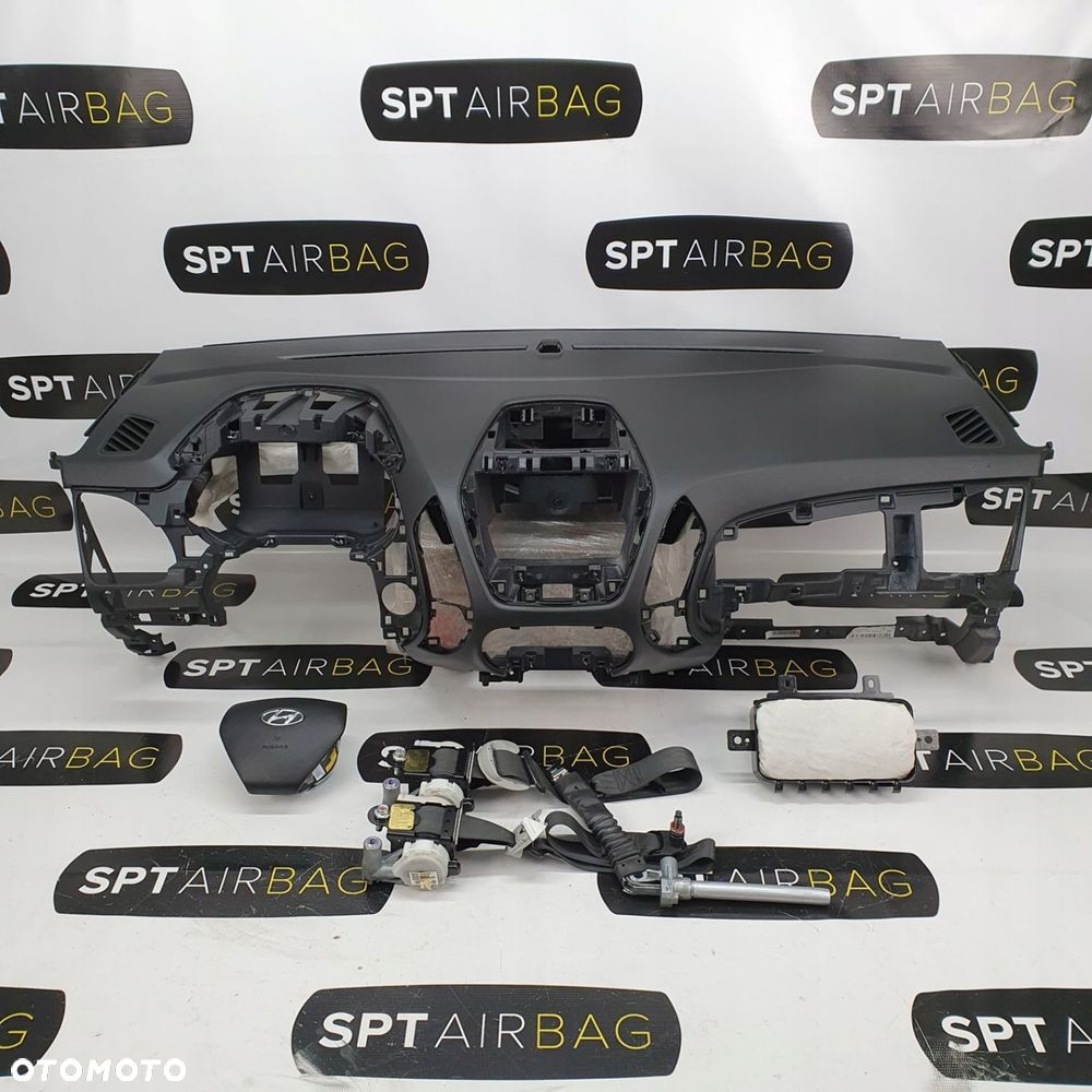 HYUNDAI IX35 DESKA ROZDZIELCZA KONSOLA KOKPIT PULPIT PODUSZKI AIRBAG AIR BAG PASY KIT SET - 1