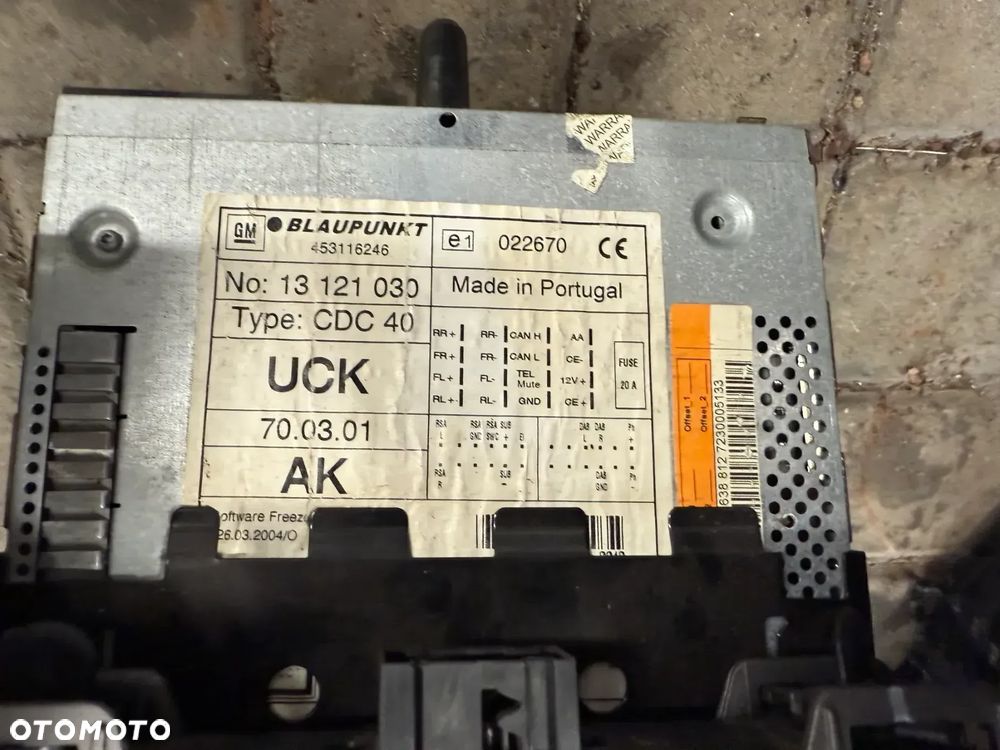 Radio GM Dekor wyświetlacz panel klimatyzacji Opel Zafira B Srebrne Złote lub Czarne - 8