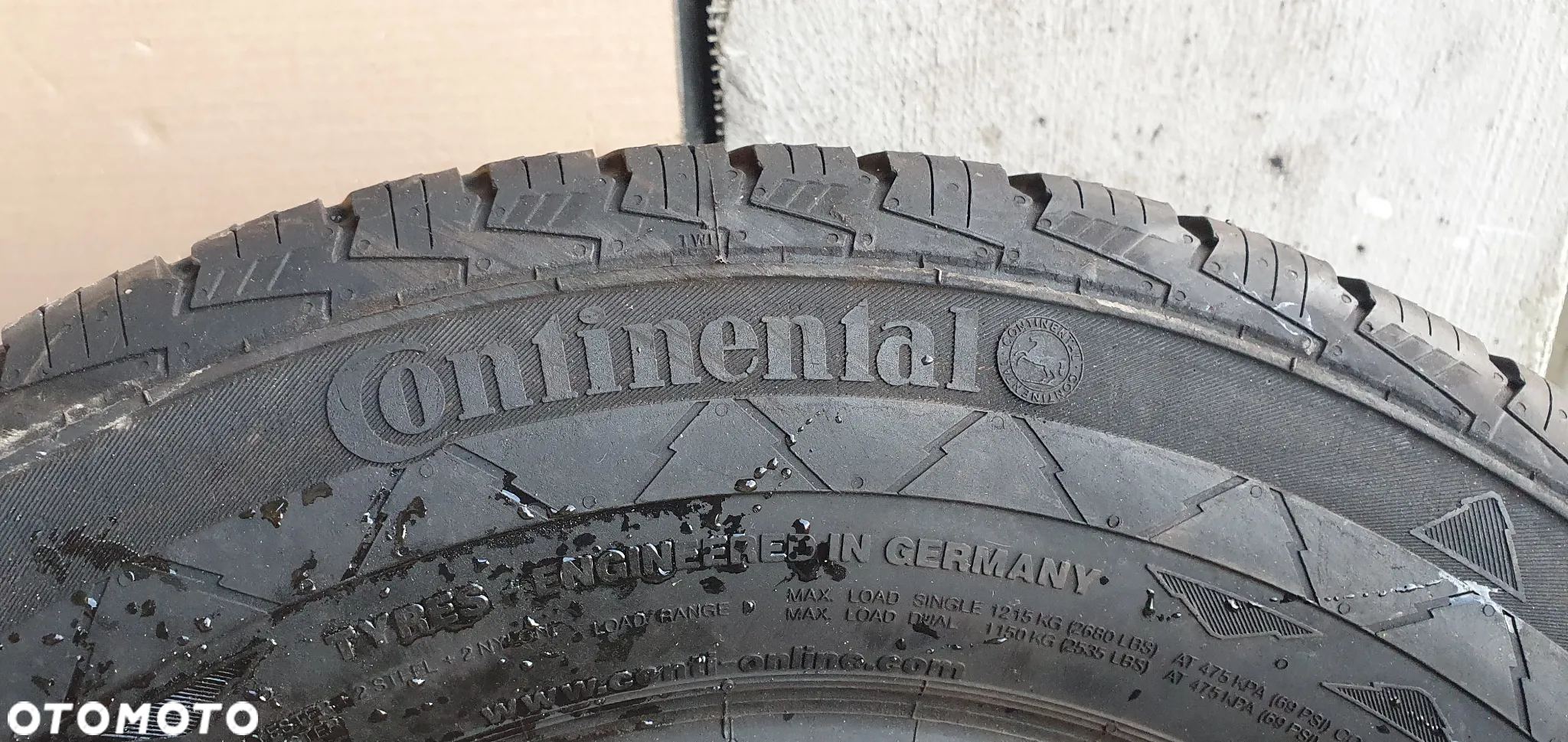 1X Opona Continental Vanco Winter 2 235/65 R16C 5mm 0912 - 5