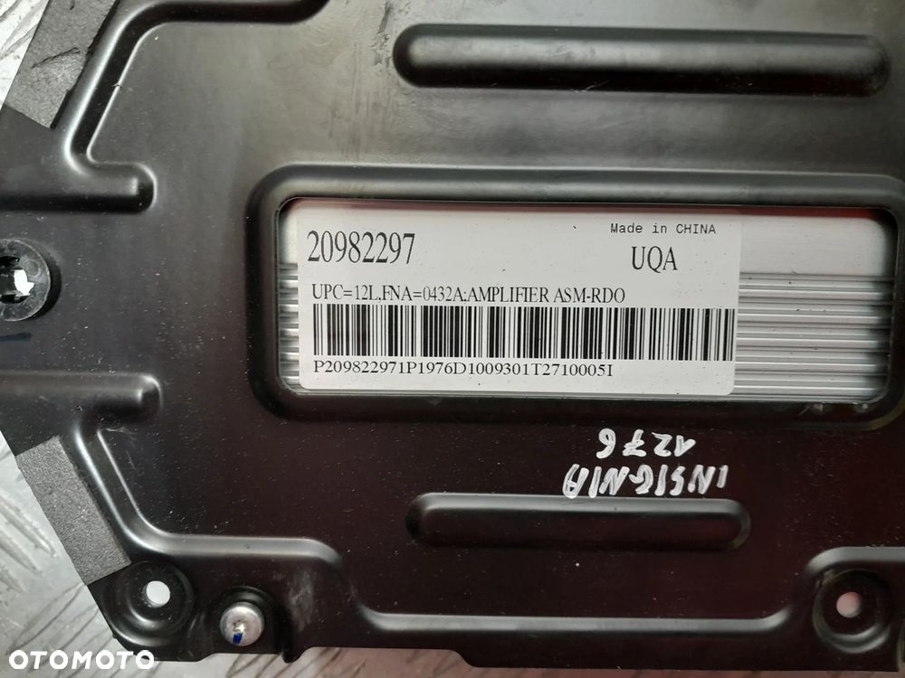 OPEL INSIGNIA A WZMACNIACZ AUDIO 20982297 - 6
