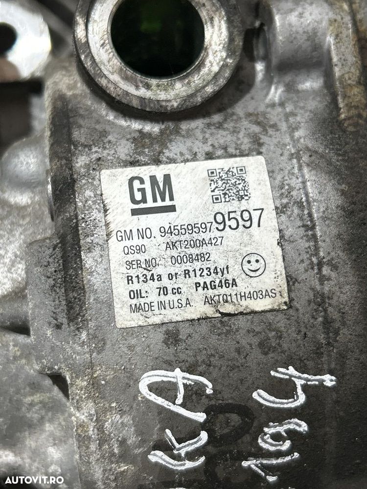 Compresor clima Opel Mokka 1.6 D 2012 - 2016 B16DTN (1194) 94559697 - 5