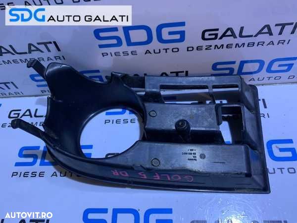 Grila Inferioara Proiector Dreapta Spoiler Bara Fata VW Golf 5 Hatchback 2004 - 2008 [G0103] - 3