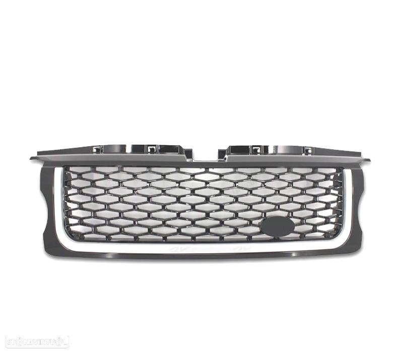 GRELHAS FRONTAIS + LATERAIS RANGE ROVER SPORT 06-09 LOOK PIANO BLACK EDITION - 3