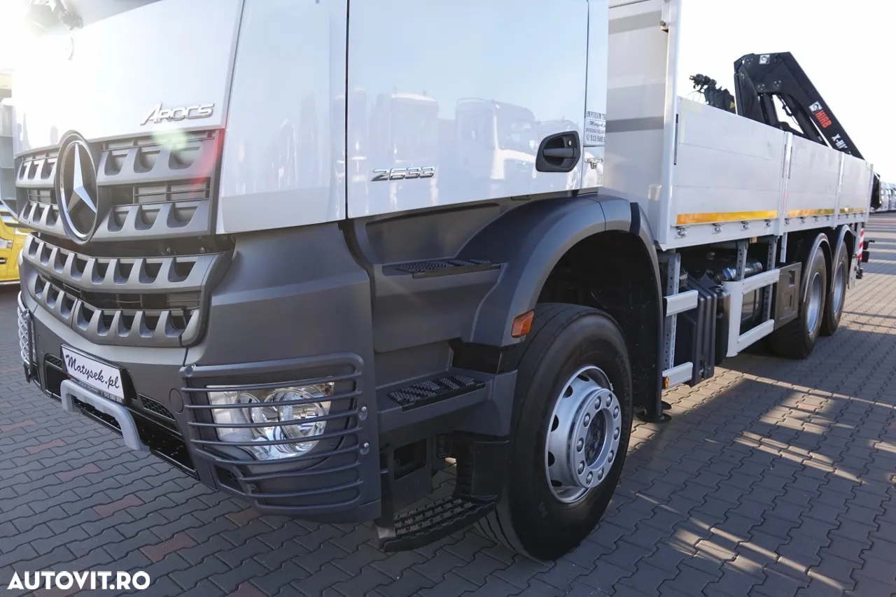 Mercedes-Benz AROCS 2633 / 6x4 / CUTIE - 6,5 M / HDS HIAB 188 b-3 inaltime: 11 M / EURO 6 / RADIO CONTROL / ROTATOR - 11