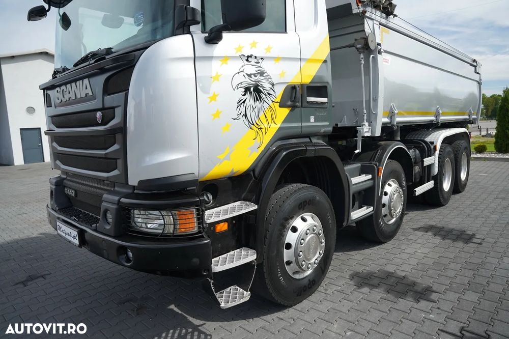 Scania G 440 / 8X4 / BASCULATOR CU 2 LATE / HIDRAULIC LATERAL / CLAPETĂ HIDRAULICĂ / BORDMATIC / CORTINĂ AUTOMATICĂ / AUTOMAT - 20