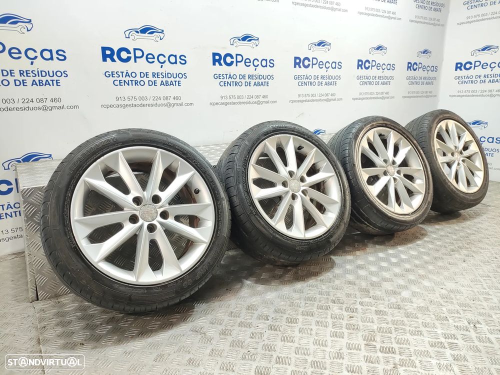 Conjunto de jantes 16 originais Seat Ibiza IV 6J Facelift FR 7J ET43 5x100 - 3