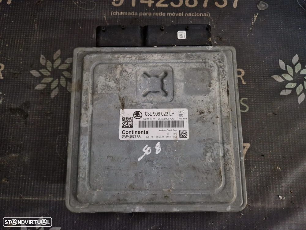 Centralina usada CONTINENTAL 03L 906 023 LP SKODA OCTAVIA II 1.6 TDI 105CV CAYC