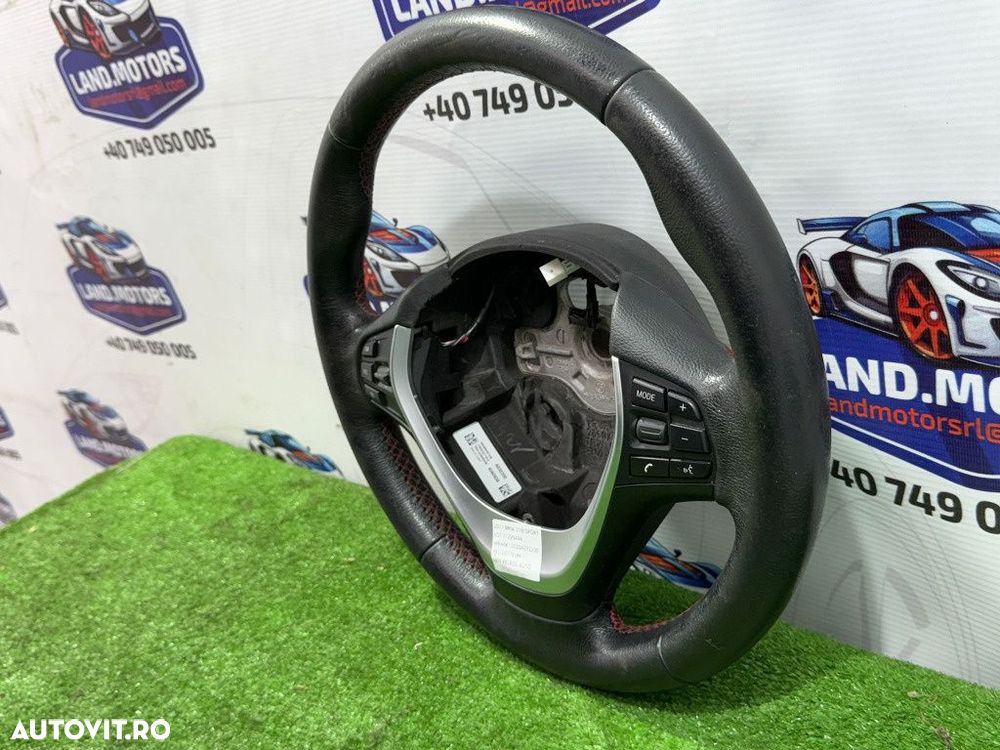 Volan piele 2017 bmw 318i sport seria 3 lci f30 1.5 benzina cod oem 62560150d 32302230186 2015-2019 - 4