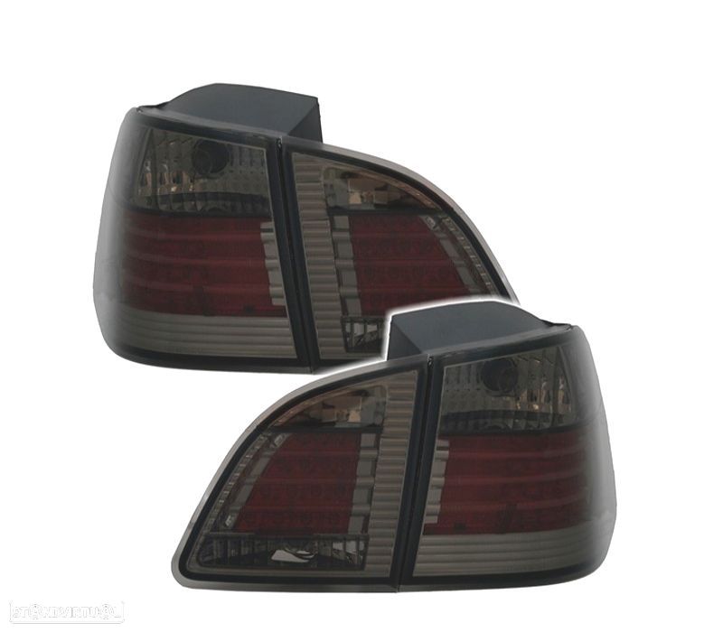 FAROLINS TRASEIROS LED BMW E61 TOURING 04-07 SMOKED FUAMDO ESCURECIDO - 7