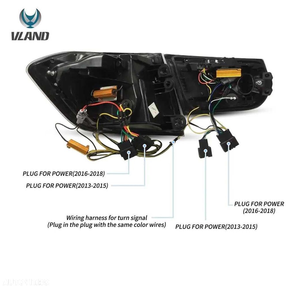 Stopuri Led BMW F30 Semnalizare Dinamica LCI Look VLAND - 5