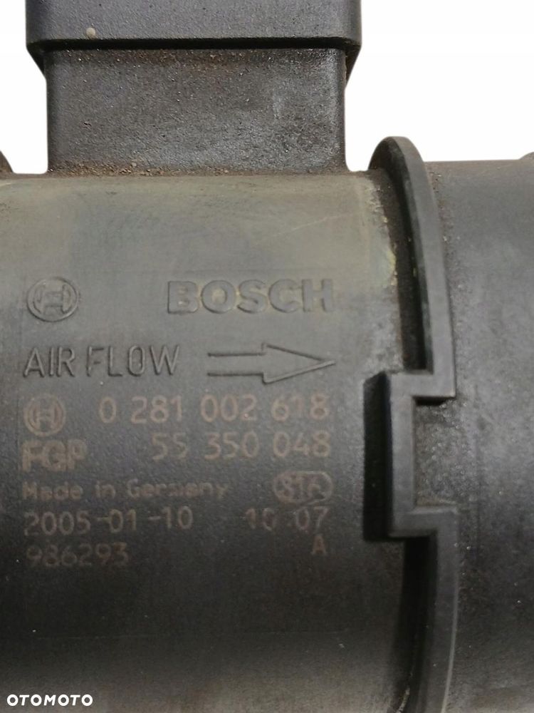 przepływomierz opel vectra c 1.9 cdti 55350048 0281002618 - 3