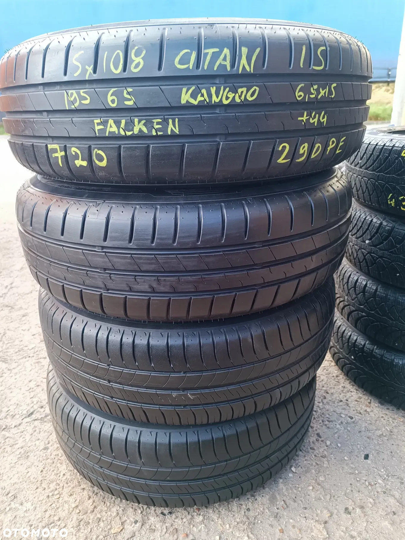 5x108 Felgi Stalowe Stal 15 Koła Letnie Lato RENAULT KANGOO II 2 Mercedes Citan W415 SAFRANE LAGUNA I Legnica ALU-RAD 5-7mm 195/65 - 4
