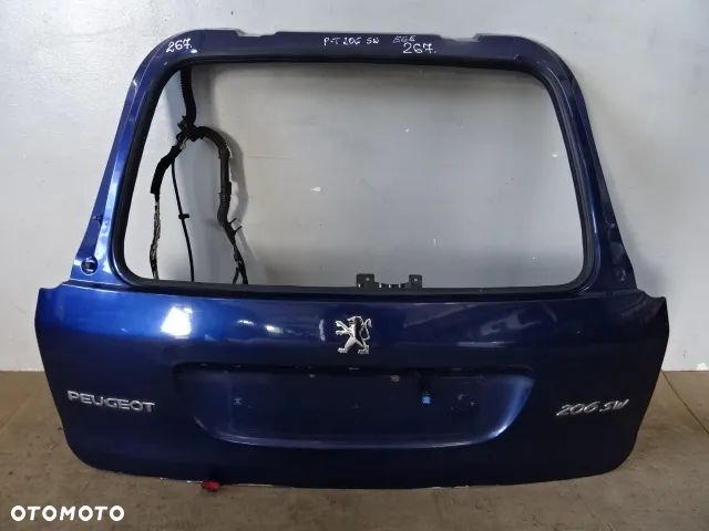 KLAPA TYŁ TYLNA POKRYWA BAGAŻNIKA PEUGEOT 206 SW LIFT 03-09 LAK:EGE NR267 - 1