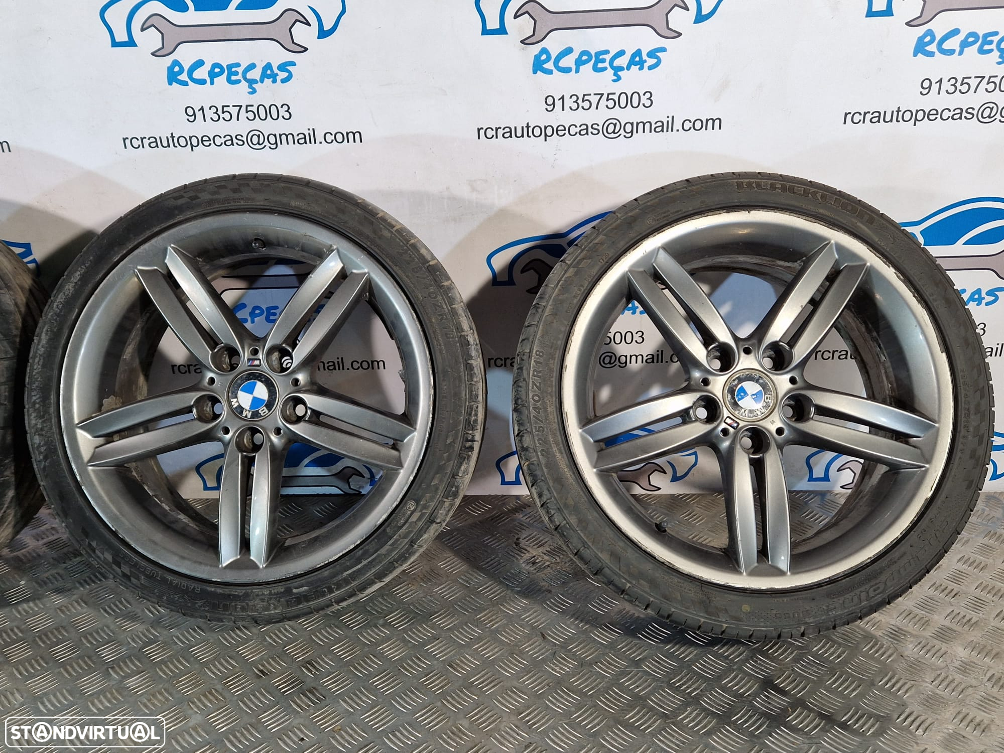 .Conjunto Jantes 18 Originais BMW Pack M Style 208 208M 7.5J ET49 8.5J ET52 5x120 - 5