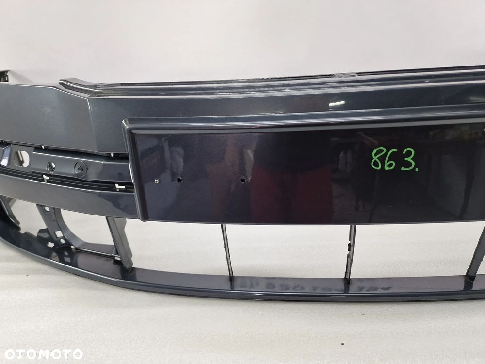 SKODA OCTAVIA II 1Z0 04- ZDERZAK PRZEDNI PRZÓD , ŁADNY , SZARY / GRAFITOWY METALIK , NR AUKCJI NZ863 - 8