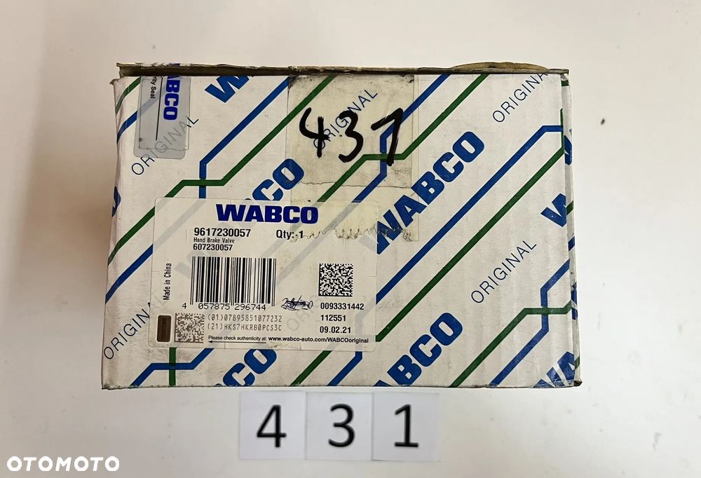 Zawór hamulcowy, hamulec pomocniczy, postojowy, manetka hamulca ręcznego WABCO 9617230050, SCANIA, DAF, RENAULT, EVOBUS - 4