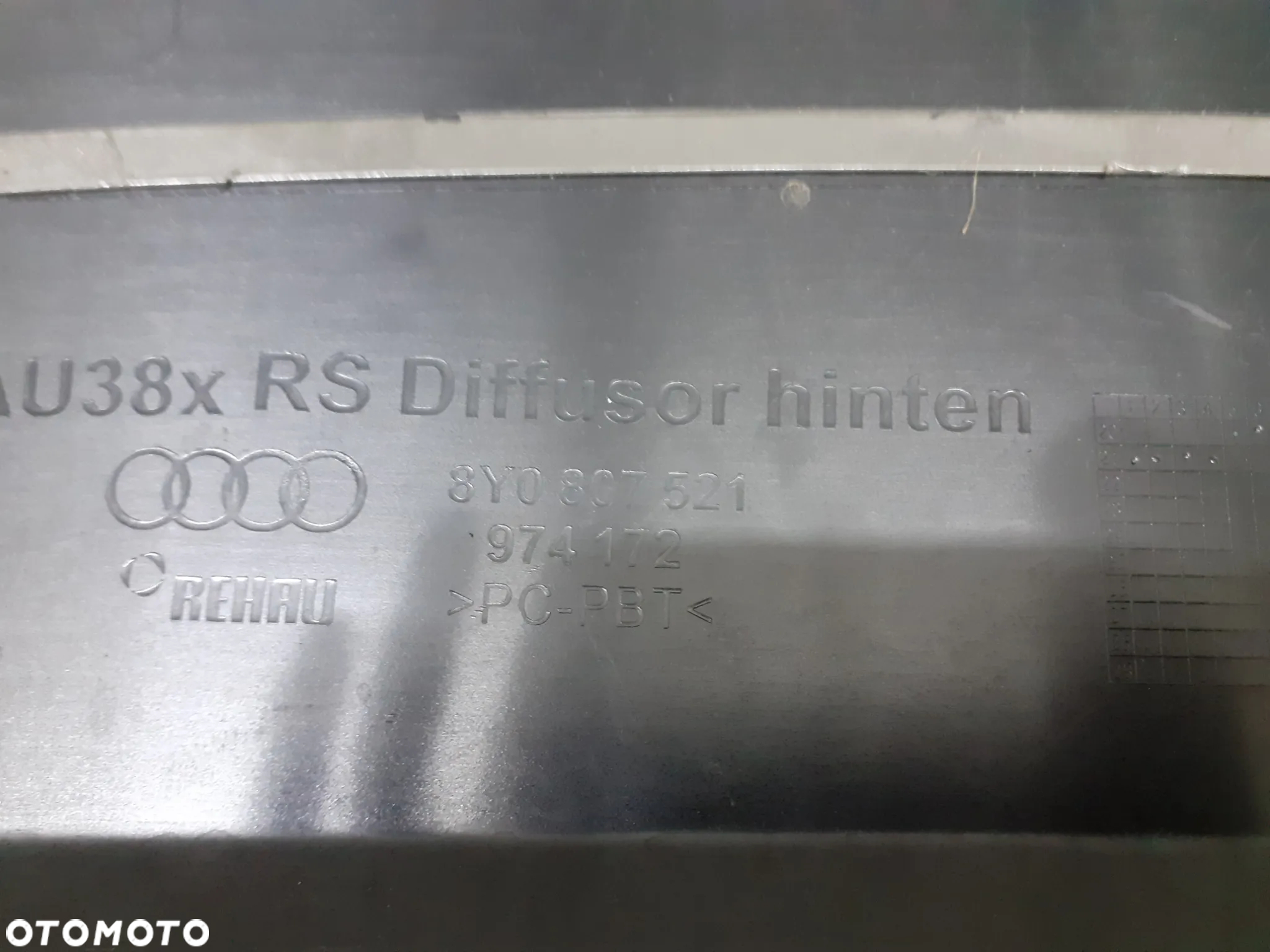 DOKŁADKA ZDERZAKA TYŁ AUDI RS3 8Y 8Y0807521 - 9