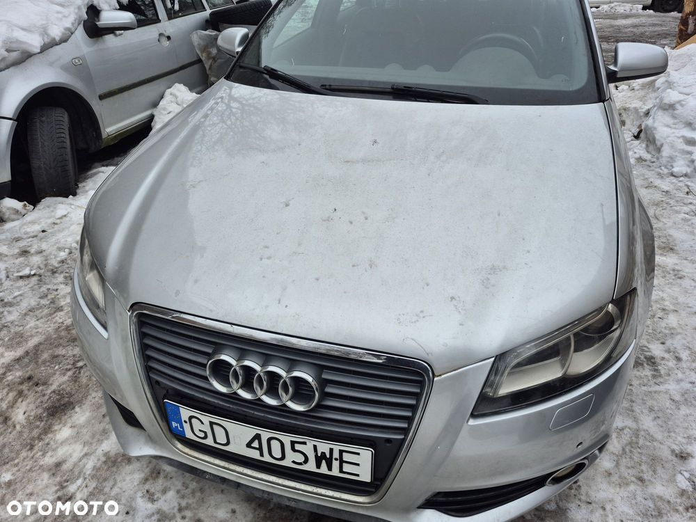 Kompletny zderzak audi a3 8p lift sline 6xpdc spryskiwacze srebrny - 4