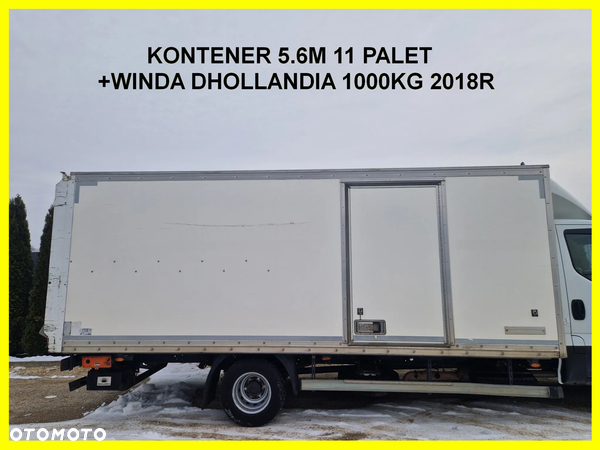 Kontener 5.6 m 11 palet Winda DHollandia 1000kg, 2018, Iveco  70 ,Stan bdb