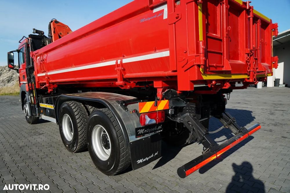 MAN TGS 33.400 / 6x4 / BASCUNĂ CU 2 LATE / BASCUNĂ HIDROBRATĂ + HDS PALFINGER PK 15500 / PILOT / MANUALĂ - 14