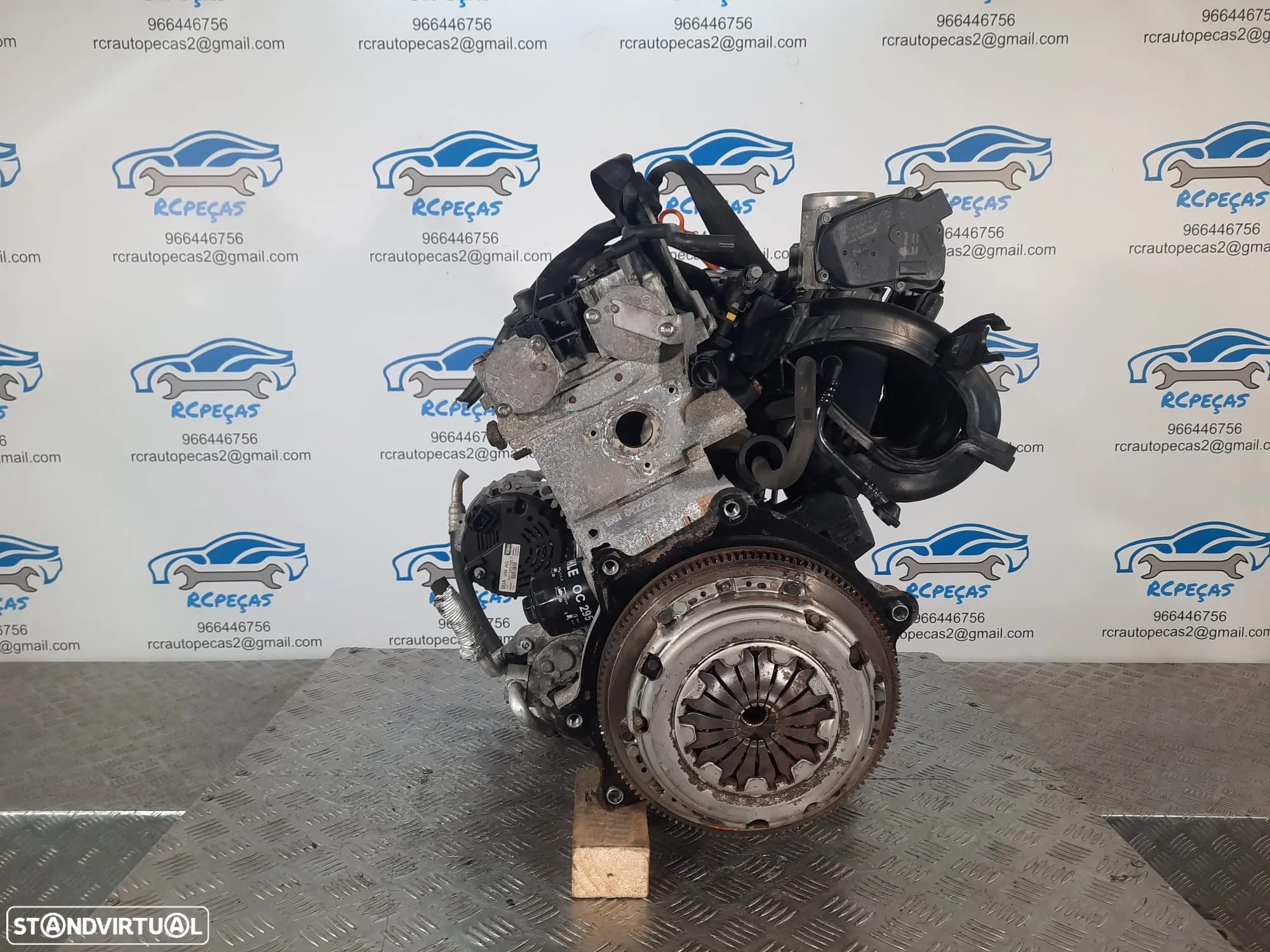 .MOTOR COMPLETO 1.4i 16V 85CV BXW SEAT IBIZA LEON CORDOBA TOLEDO SKODA FABIA ROOMSTER VW VOLKSWAGEN POLO GOLF MOTOR ARRANQUE ALTERNADOR BIMASSA COMPRESSOR EMBRAIAGEM BOMBA DIRECAO INJETORES - 4