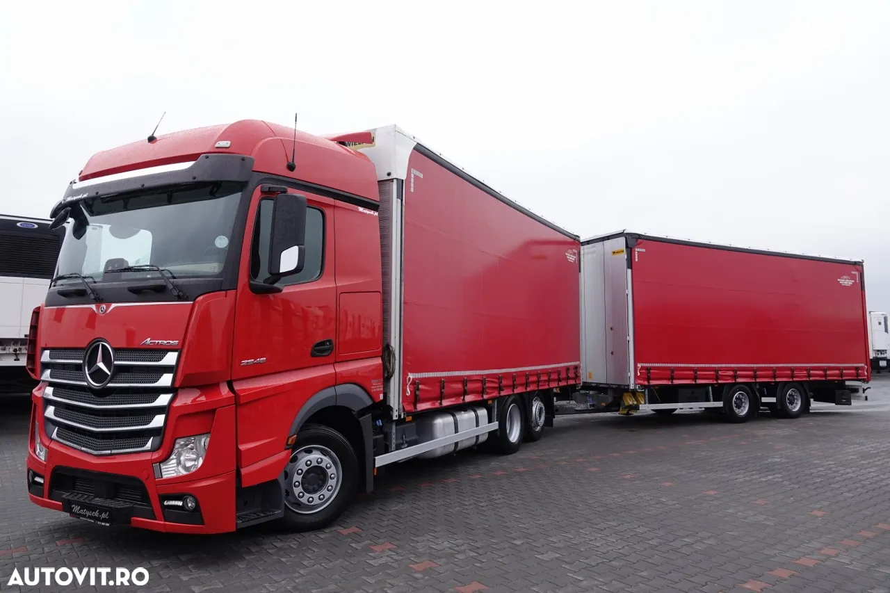 Mercedes-Benz ACTROS 2548 / TANDEM COMBINAT 120 M3 / TRANSIT / AER CONDIȚIONAT PARCARE / SPAȚIU MARE / DUPĂ CONTRACT DE SERVICE GOLD / - 2