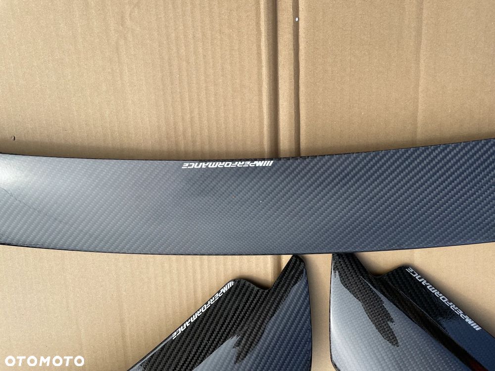 BMW 5 G30 G31 listwy przód dyfuzor spoiler karbon carbon m performance - 9