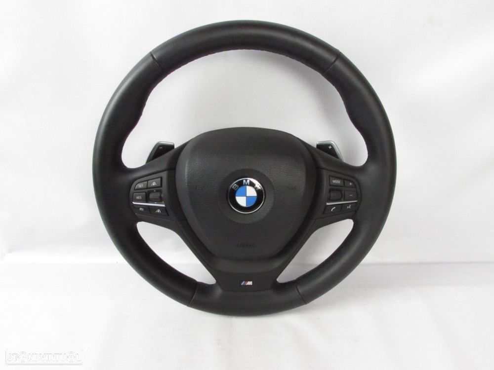 Volante Pack M Com Patilhas, Multifunções e Airbag Seminovo/ Original BMW X3 (F2... - 1