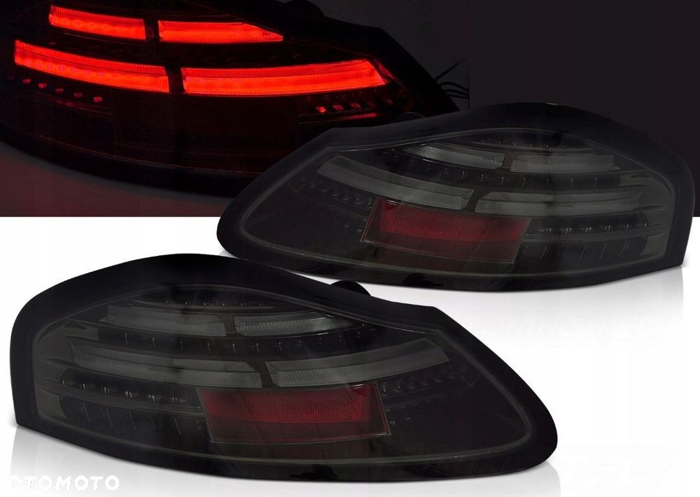 Lampy tyl L+R Full Led Bar Tuning Smoke Black Porsche Boxster 986 1996-2004 - 1
