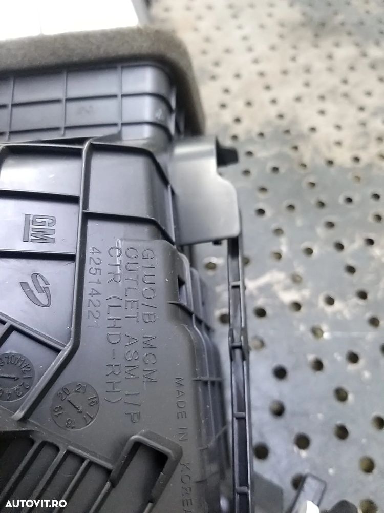 Grila ventilatie bord dreapta mijloc opel mokka x j13 42514221 - 3