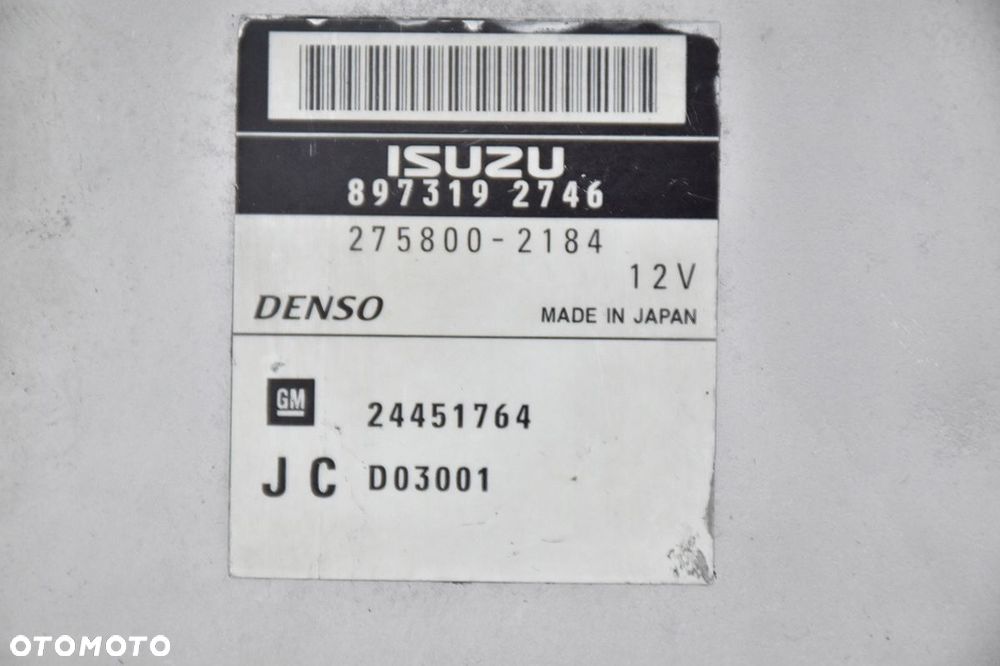komputer sterownik opel 275800-2184 8973192746 - 3