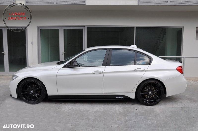 Stickere Laterale Negru Mat BMW Seria 3 F30 F31 (2011-up) M-Performance Design Neg- livrare gratuita - 6