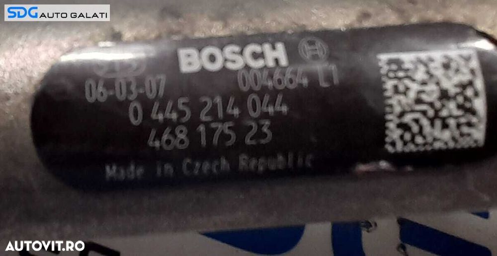 Rampa Presiune Injectoare Distribuitor Carburant Motorina Lancia Musa 1.3 JTD Multijet 2004 - 2012 Cod 46817523 0445214044 [N0224] - 2