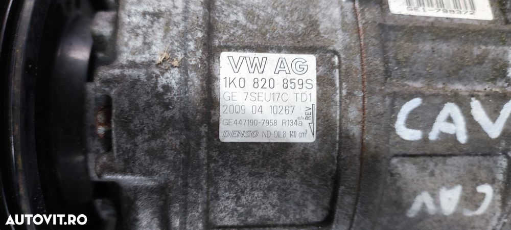 Compresor clima volkswagen vw touran 1T2 CAV cod 1K0820859S - 4