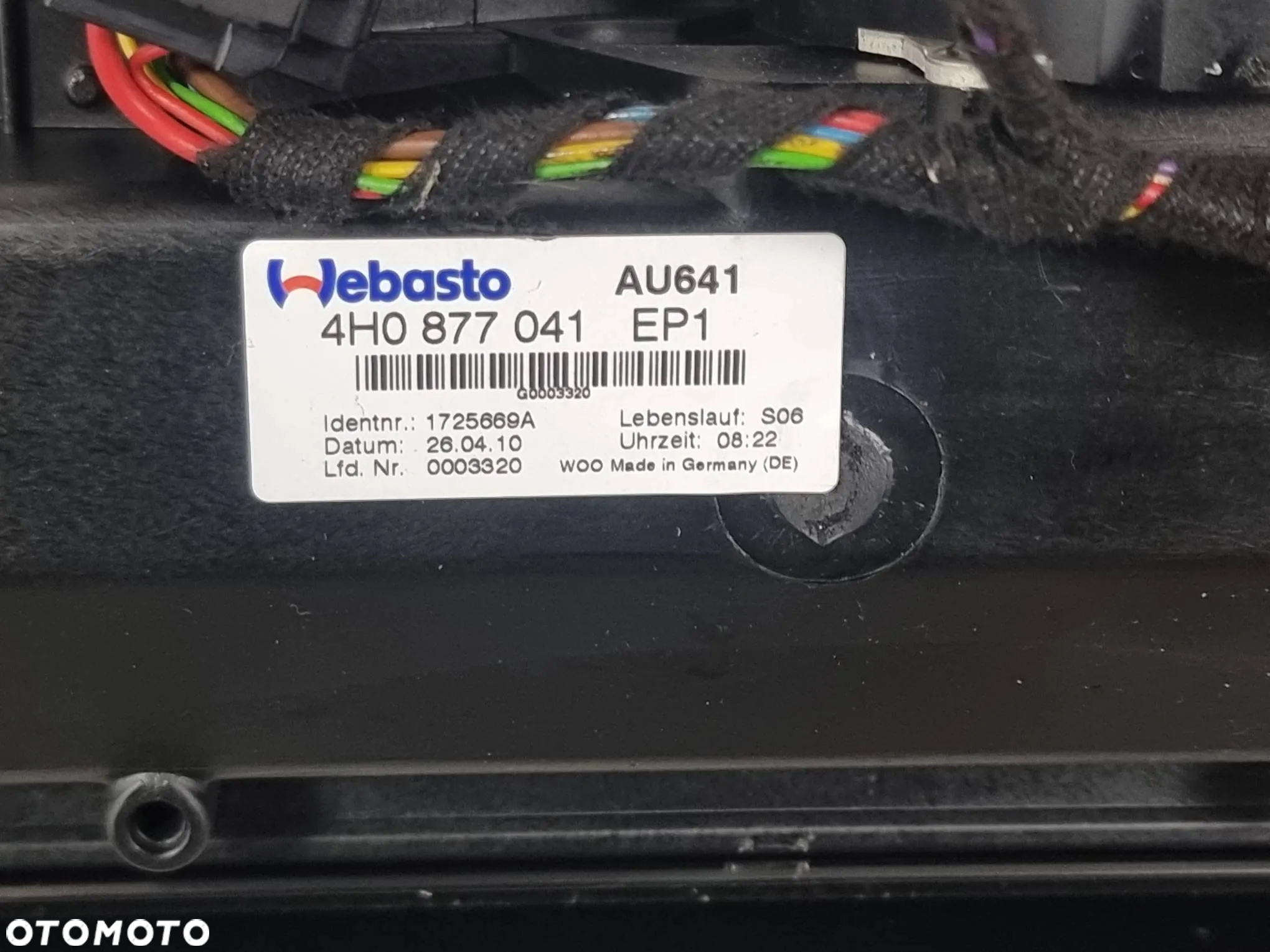 Szyberdach 4H0877041 Audi, A8 S8 D4 - 3