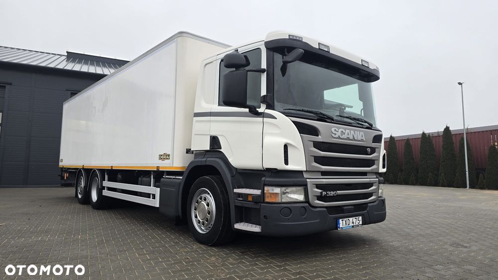 Scania P320 Euro 6 6x2 chłodnia izoterma kurierka 20 palet niski przebieg! super stan! rama do zabudowy laweta - 1