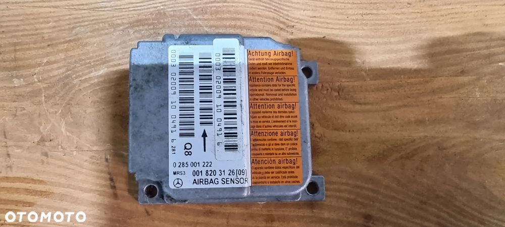 Sensor sterownik  AIRBAG Mercedes A-klasa  0285001222 - 1