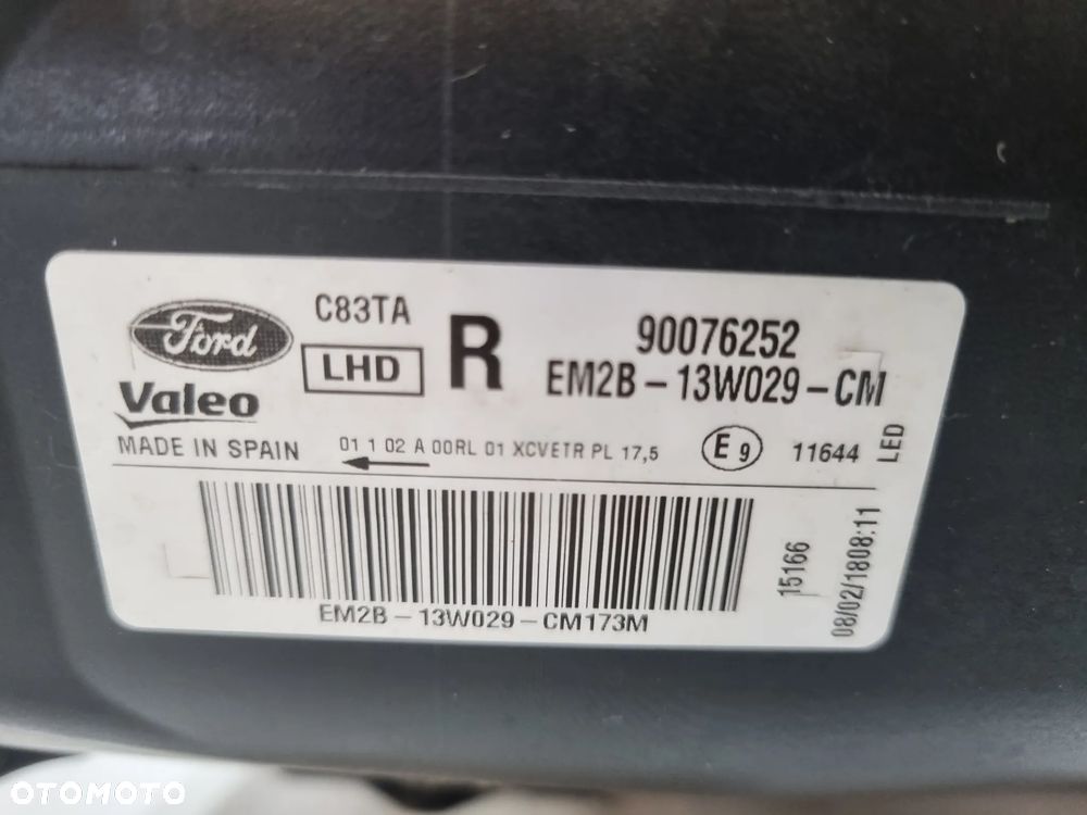 FORD S-MAX MK2 GALAXY MK4 LAMPA PRAWA PRZÓD EM2B-13W029-CM FULL LED KOMPLETNA EUROPA - 6
