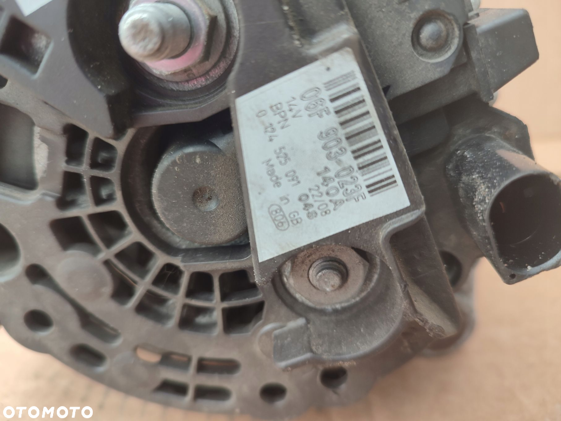Alternator SEAT SKODA AUDI 2.0TDI 06F903023F ORYGINAŁ - 5