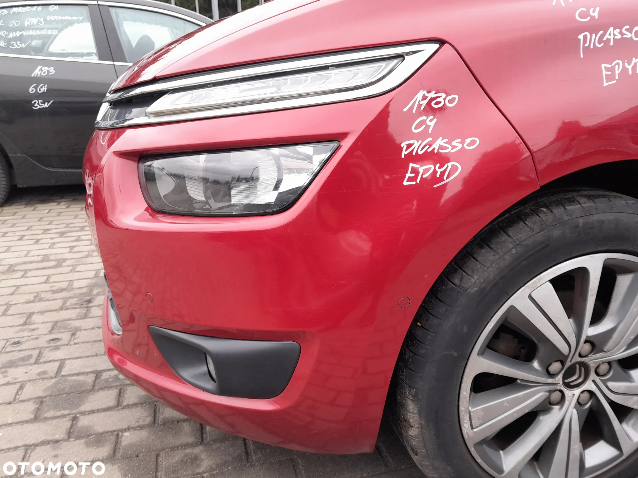 CITROEN C4 GRAND PICASSO II ZDERZAK PRZEDNI PRZÓD PDC PARKTRONIC KOLOR: EPYD - 2