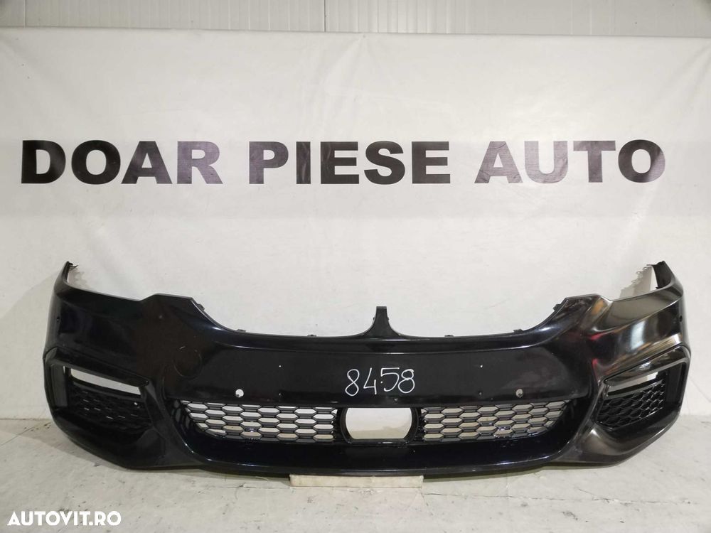 Bara fata BMW Seria 5, G30/G31, M-Sport, 2016, 2017, 2018, 2019, 2020, cod origine OE 51118064928, cu gauri pentru senzori de parcare. - 1