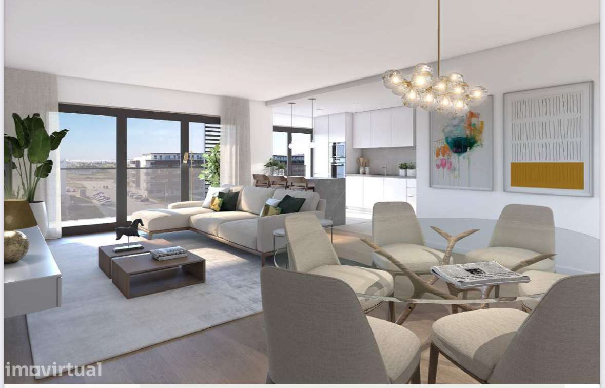 Apartamento T4 Duplex Novo com Varanda e Garagem - Grande imagem: 3/9