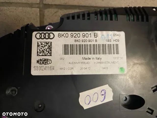 LICZNIK ZEGARY AUDI A4 B8 DIESEL 8K0920901B 8K0920931J - 3