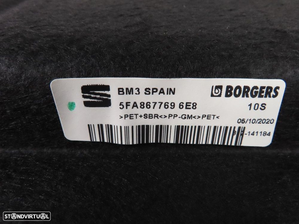 Chapeleira / Tabuleiro mala Usado / Original SEAT LEON IV (KL1) 5FA867769 - 3