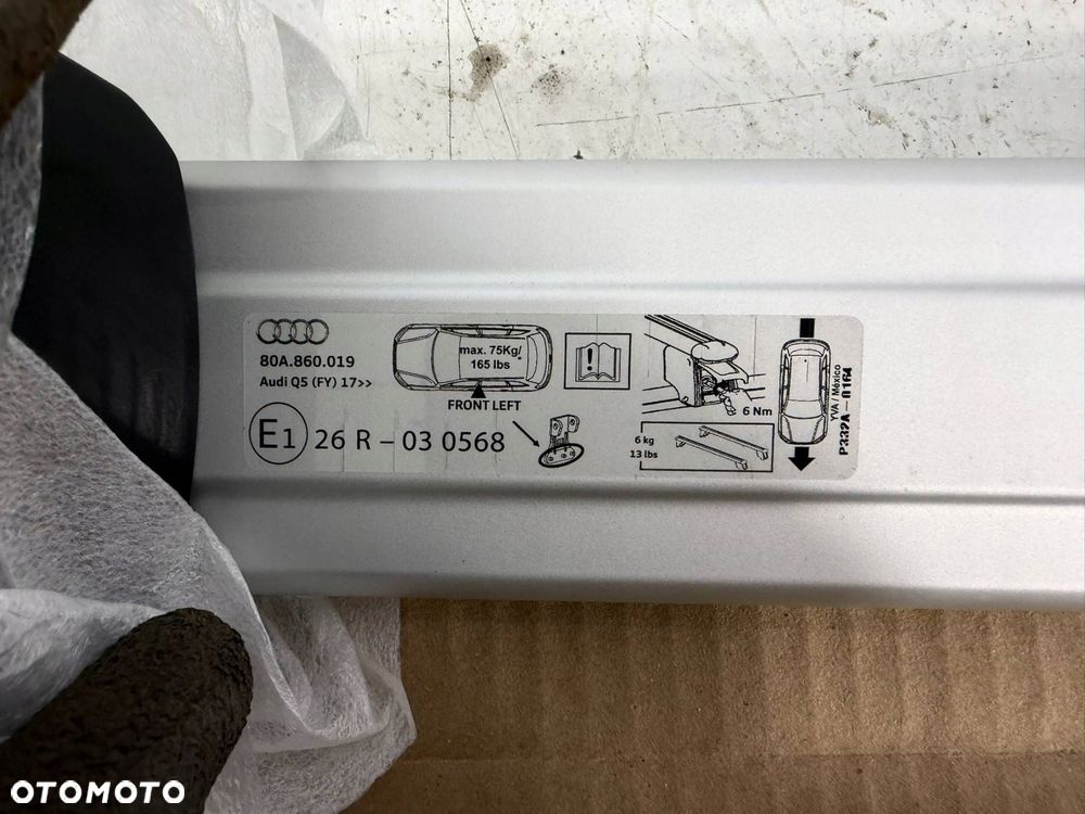 reling dachowy komplet klucz audi q5 80a eu - 8