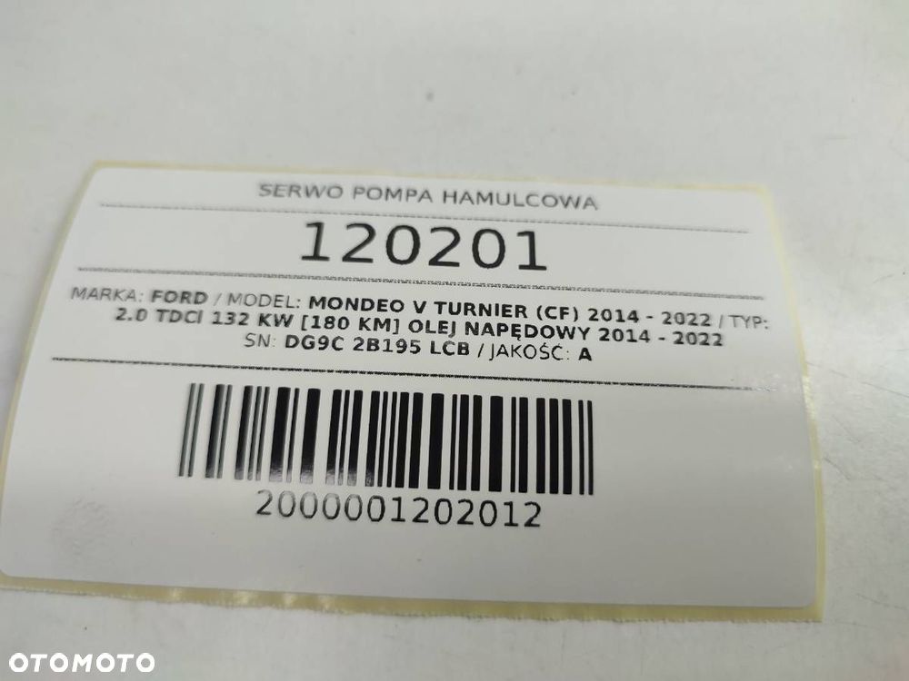 SERWO POMPA HAMULCOWA FORD MONDEO MK5 V 2.0 TDCI DG9C-2B195-LCB - 7
