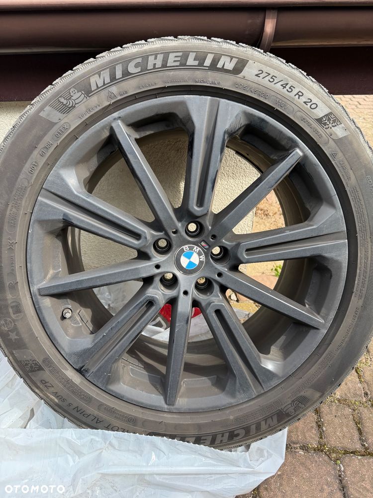 Oryginalne felgi BMW czarne R20 cali uzywane 36116883765 x5 x6 748M czarna - 7
